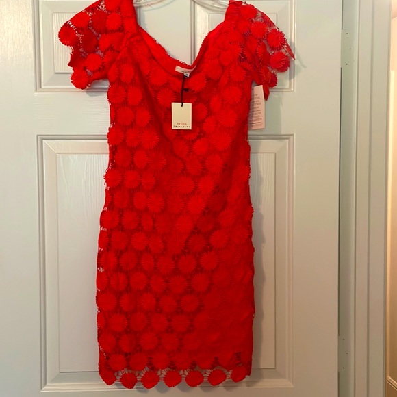 Trina Turk orange lace dress - Picture 1 of 4